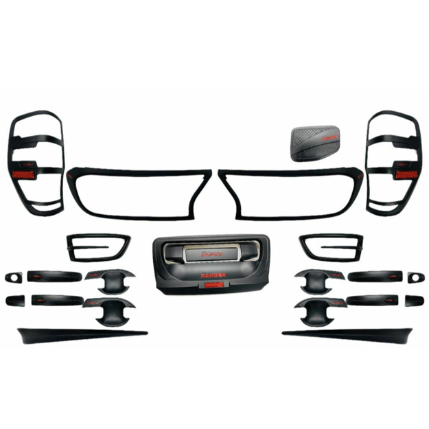 Ford Ranger T7 20pc Carbon Look Trim Kit