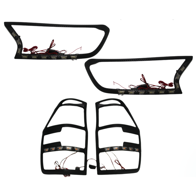Ford Ranger T7/T8 Led Tail Light Trim Set - 2016-2021