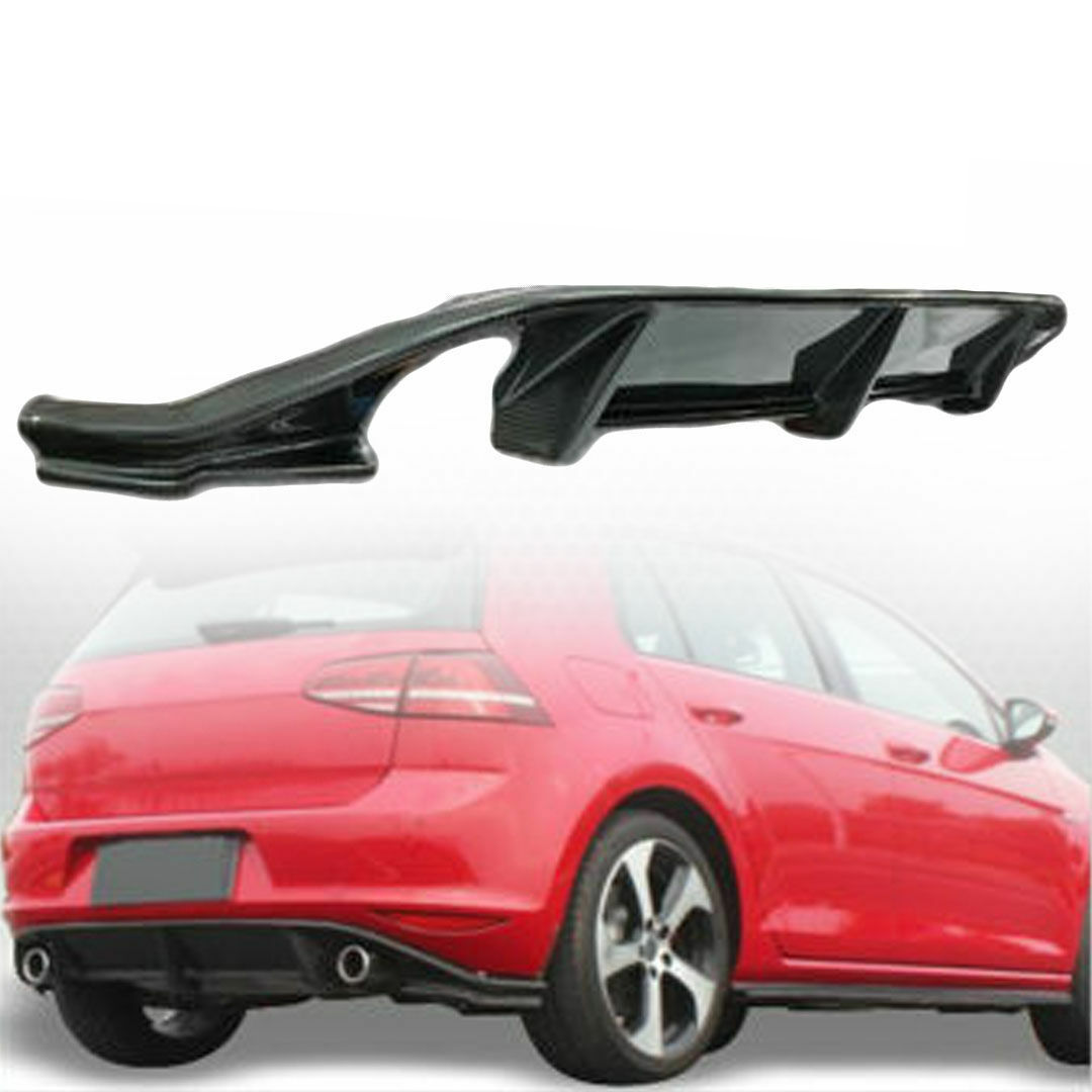 VW Golf 7 GTI RZ Style Rear Diffuser (Carbon Fibre) Full Carbon Rear ...