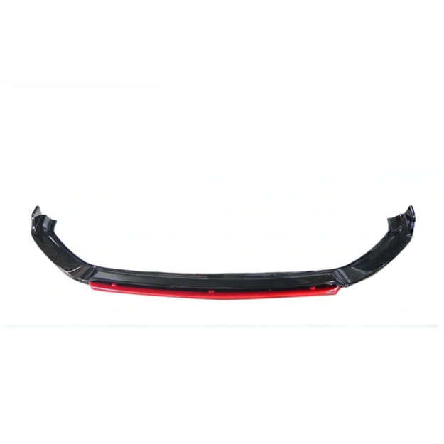 POLO 8 (2018+)  Gloss Black  Front Spoiler with Red center