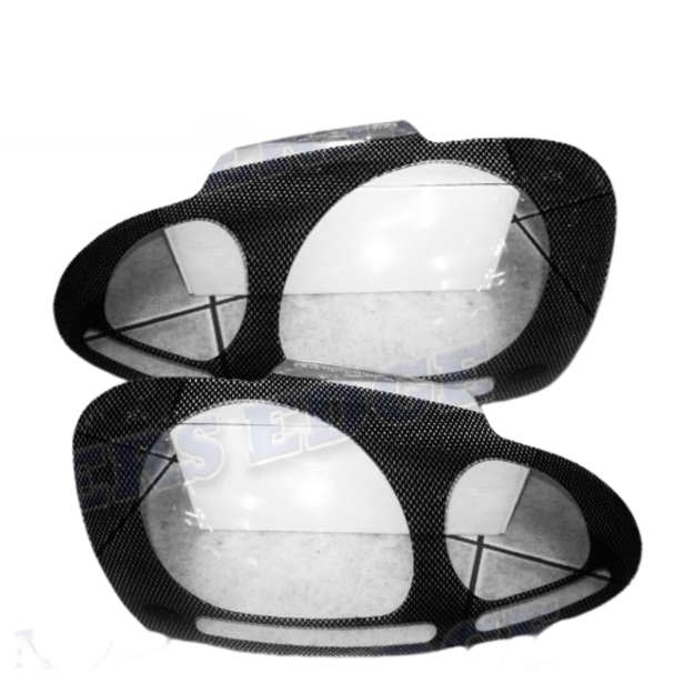 VW Golf 5 Headlight Guards - Carbon Fibre Look