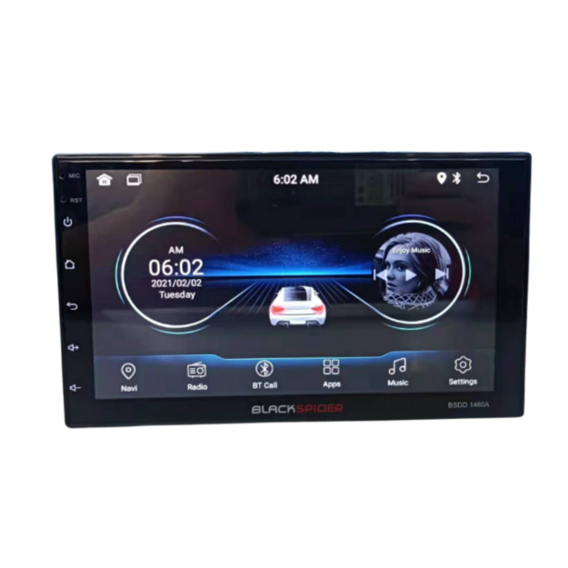 Blackspider - 2Din Wireless Apple CarPlay Android Auto Radio