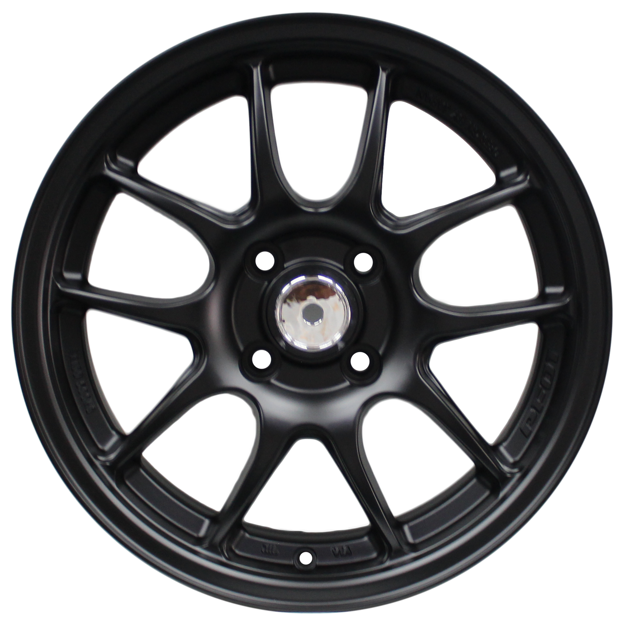 15-inch-spread-4x100-matt-black the racers edge