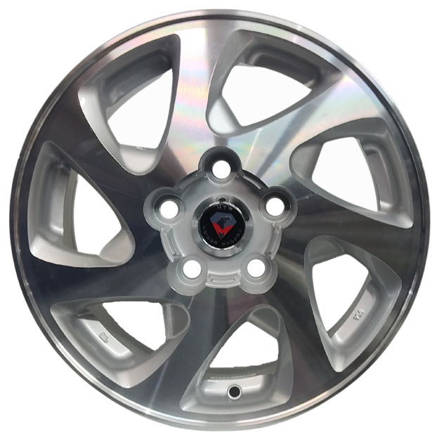 	15 inch BK666 - 5x114 - Silver Machined Face