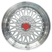 17 inch - BSS - 4X100/108 N/W 3 Step Lip Silver- 4X100/108 N/W