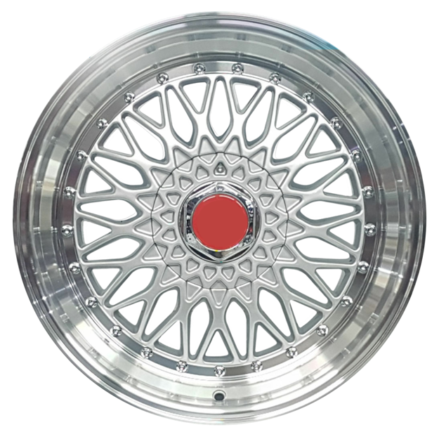 17 inch - BSS - 4X100/108 N/W 3 Step Lip Silver- 4X100/108 N/W