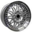 15 inch - Furious - 4x100/114 - Silver Machine Lip