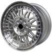 15 inch - Furious - 4x100/114 - Silver Machine Lip