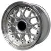 17 inch  ESA  - 5x100/114 - Silver Machine Lip Black Rivets