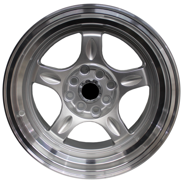 15 inch - Apex - 4X100/114 - Silver Polished Lip