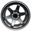 15 inch - TE37 - 4X100/114 - Matt GunMetal Machine Lip