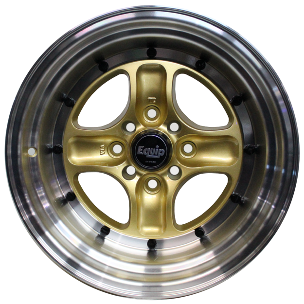 15 inch - Bling - Gold Machine Lip