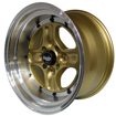 15 inch - Bling - Gold Machine Lip