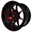 14 inch - XXX - Black Machine Face+Red -