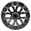 20 inch - GHOSTRIDER - 6x135/139 - MATT Black + MIlling 10J