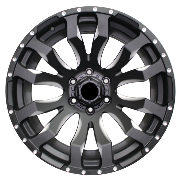 20 inch - GHOSTRIDER - 6x135/139 - MATT Black + MIlling 10J