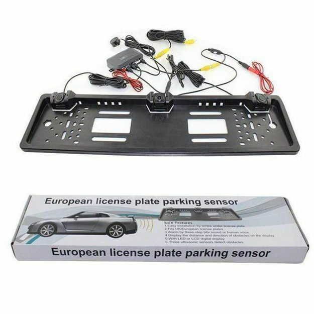 European license plate parking sensor with PDC
