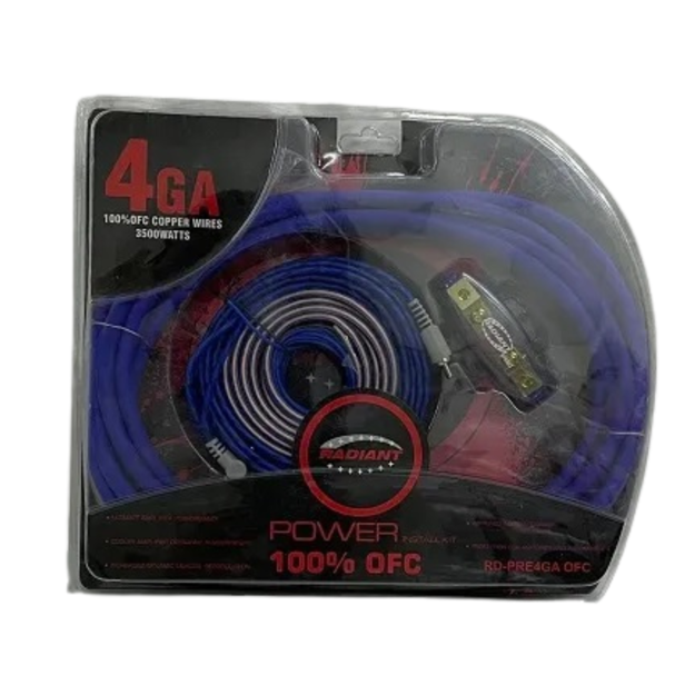 4GA 100% OFC Copper Wires 2500Watts