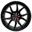 17 inch - Venom - 4x100/108 - Black Machine Lip 