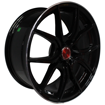 17 inch - Venom - 4x100/108 - Black Machine Lip