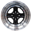 15 inch - Bling - Black Machine Lip 