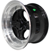 15 inch - Bling - Black Machine Lip 