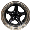 15 inch - Apex - 4X100/114 - Black Machined Lip + Bronze Coat