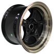 15 inch - Apex - 4X100/114 - Black Machined Lip + Bronze Coat
