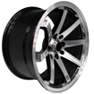 15 inch - GSHOCK - 4X100/114 - Black Machined Face
