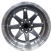 15 inch - Eleanor  - 4x100/114 - Grey Machined Lip