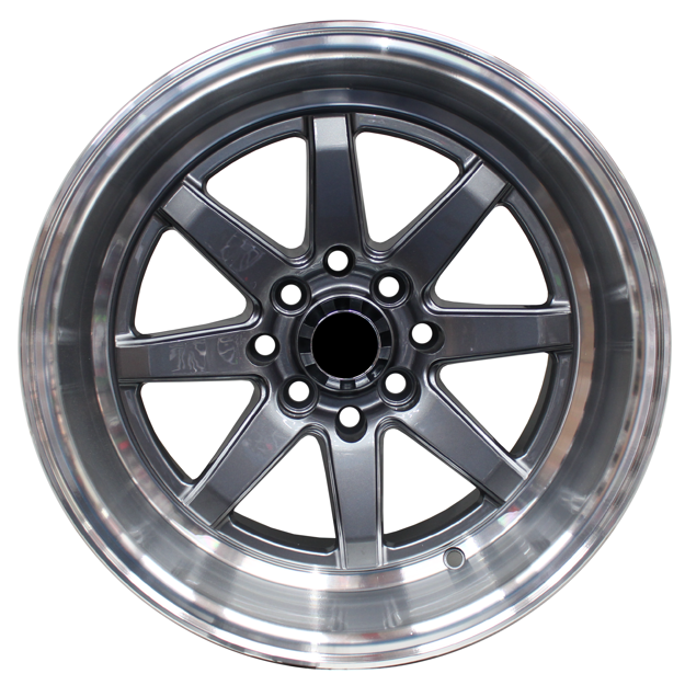 15 inch - Eleanor  - 4x100/114 - Grey Machined Lip