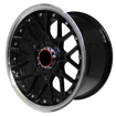 17 inch - Black Hawk- 8J - 5x100/112 - Black Machine Lip