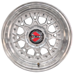 15 inch  ESA  - 4x100/114 - Silver Machine Lip Silver Rivets 