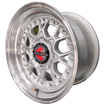 15 inch  ESA  - 4x100/114 - Silver Machine Lip Silver Rivets 