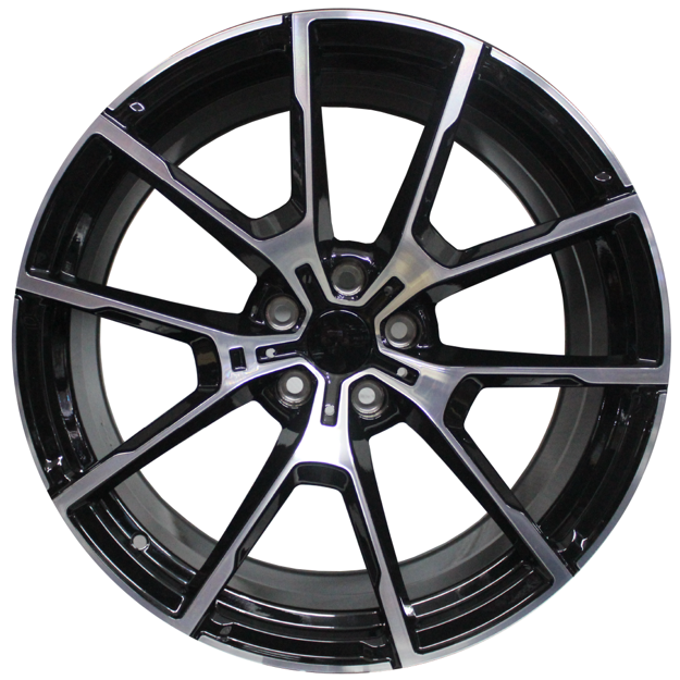 20 inch Xquisite - Forged Wheel- 5x112 - Black Machined Face 