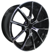 20 inch Xquisite - Forged Wheel- 5x112 - Black Machined Face 