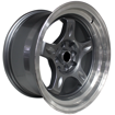 15 inch - Apex - 4X100/114 - Grey Machined Lip 
