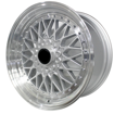 17 inch Bss - 5x100/114 - Silver Mach Lip