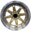15 inch - Eleanor  - 4x100/114 - Gold Machine Lip