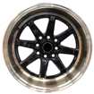 15 inch - Eleanor  - 4x100/114 - Black With Gold Lip