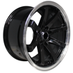 15 inch - GSHOCK - 4X100/114 - Black Machined Lip