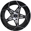 18 inch - Miami - N/W - 5x112 - Gloss Black Machine Face -8J/9J