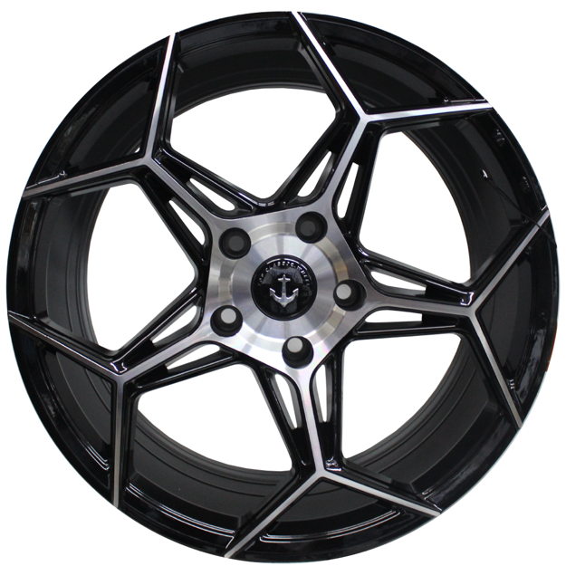 18 inch - Miami - N/W - 5x112 - Gloss Black Machine Face -8J/9J