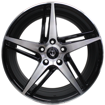 18 inch - Italia - N/W - 5x112 - Gloss Black Machine Face - 8J/9J
