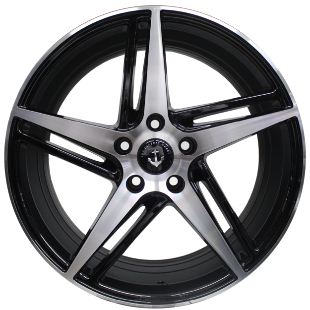 18 inch - Italia - N/W - 5x112 - Gloss Black Machine Face - 8J/9J