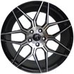 19 Inch - Topanga - N/W - 5x112 - Gloss Black Machine Face 8.5J/9.5J 