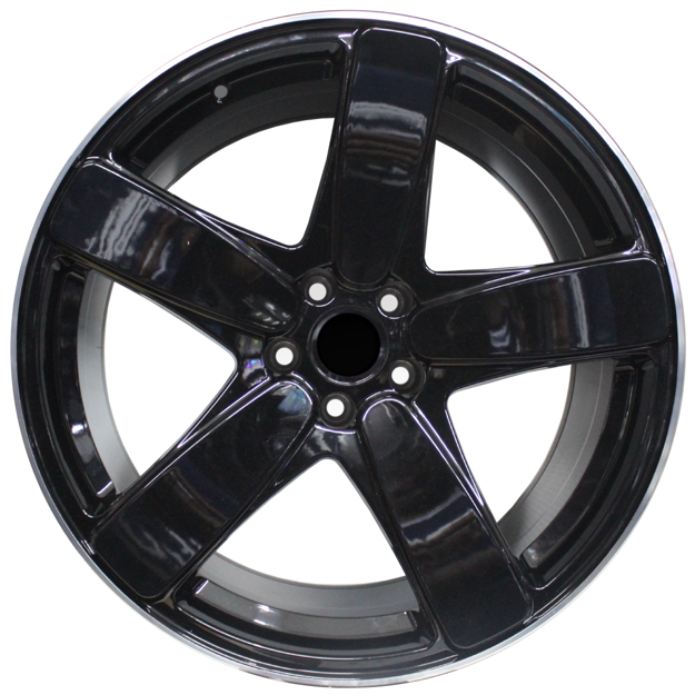 20 inch - Navigator - 5x112 -N/W - Black Machined Lip - 9J/10J