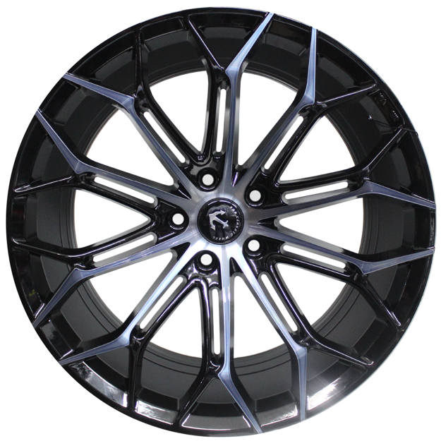 19 inch - Stag - N/W - 5x112 - Gloss Black Machine Face+ Clear Coat 8.5J/9.5J