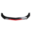 Universal front lip (Gloss Black +red) 