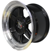 15 inch - Velos- 4X100/108 - Black Machined Lip 